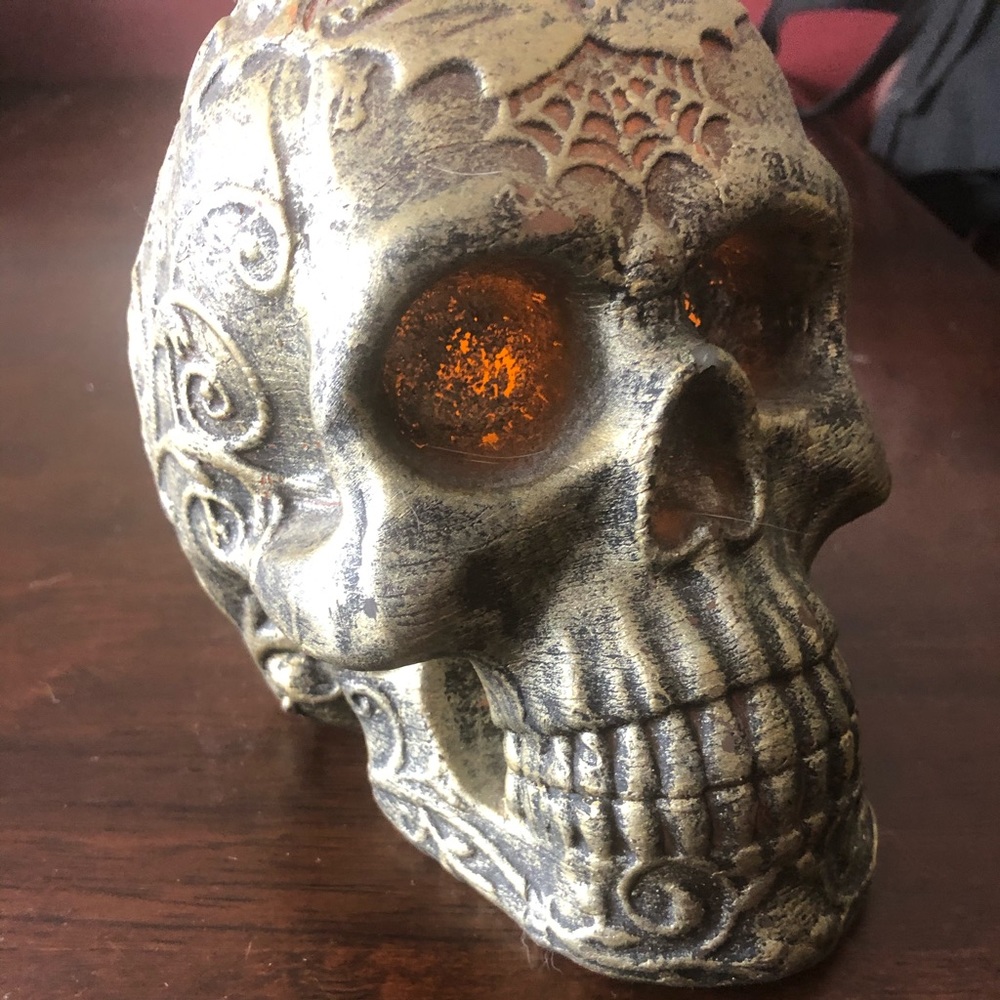 Light up Skull Decoration